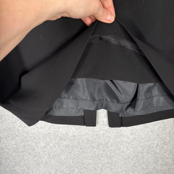 Anne Klein Skirt Small Black Mini Pencil Slit Career Secretary Work Witchy READ - Picture 4 of 11